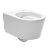 Závěsné WC SAT Brevis v bílé barvě se skrytým uchycením a sedátkem SoftClose.