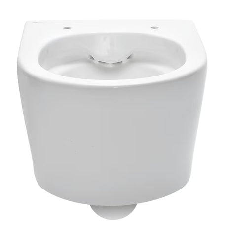 Závěsné WC SAT Brevis v bílé barvě se skrytým uchycením a sedátkem SoftClose.