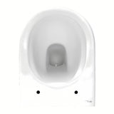 Závěsné WC SAT Brevis v bílé barvě se skrytým uchycením a sedátkem SoftClose.