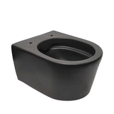 Černo-matné závěsné WC SAT Brevis se skrytým uchycením a sedátkem SoftClose