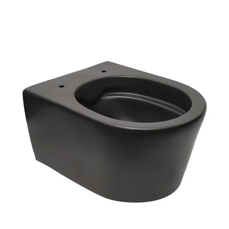 Černo-matné závěsné WC SAT Brevis se skrytým uchycením a sedátkem SoftClose