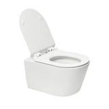 Bílé závěsné WC SAT Brevis se skrytým uchycením a sedátkem se SoftClose