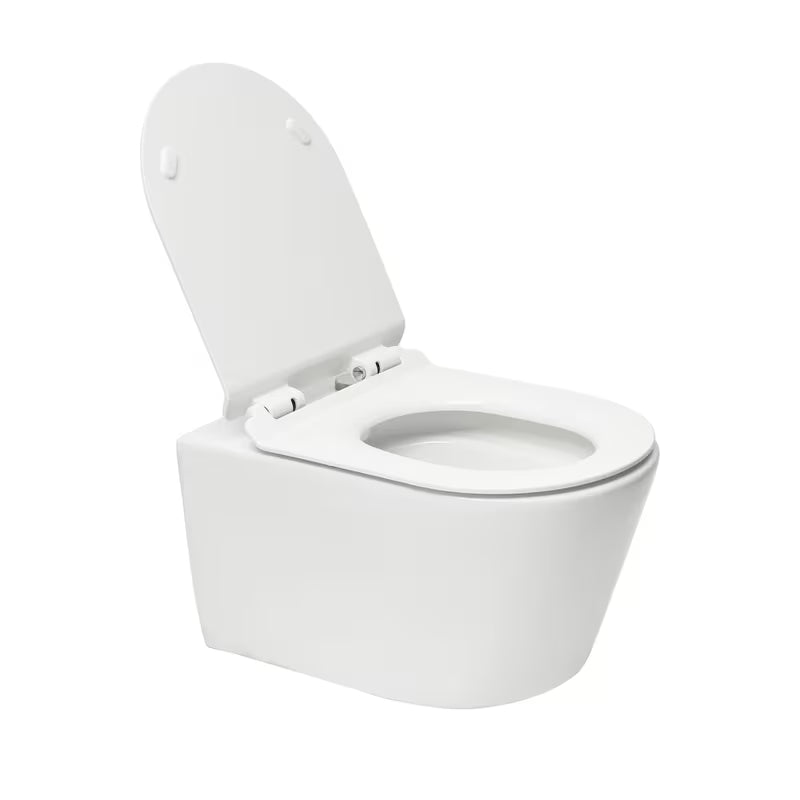 Bílé závěsné WC SAT Brevis se skrytým uchycením a sedátkem se SoftClose