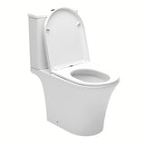 Bílé volně stojící WC kombi SAT Brevis s nádržkou, prkénkem SoftClose a duálním splachováním