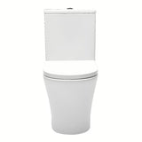 Bílé volně stojící WC kombi SAT Brevis s nádržkou, prkénkem SoftClose a duálním splachováním