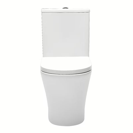 Bílé volně stojící WC kombi SAT Brevis s nádržkou, prkénkem SoftClose a duálním splachováním