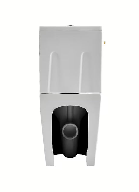 Bílé volně stojící WC kombi SAT Brevis s nádržkou, sedátkem SoftClose a vario odpadem