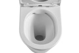 Bílé volně stojící WC kombi SAT Brevis s nádržkou, sedátkem SoftClose a vario odpadem