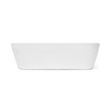 Bílé keramické umývátko SAT Brevis 43x30 cm bez přepadu s otvorem pro baterii