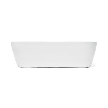 Bílé keramické umývátko SAT Brevis 43x30 cm bez přepadu s otvorem pro baterii
