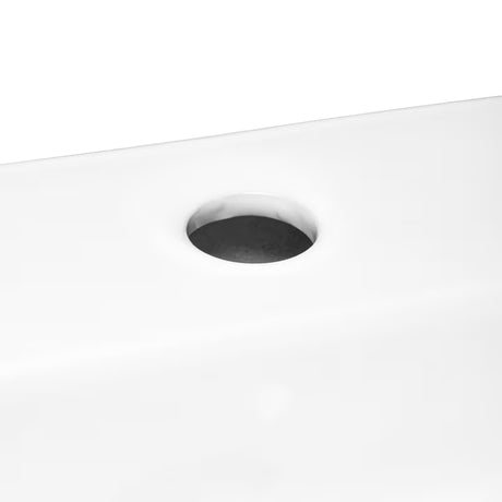 Bílé závěsné keramické umyvadlo SAT Brevis 50x38,5 cm bez přepadu s otvorem pro baterii.