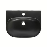 SAT Brevis viseće keramički umivaonik 50 x 38,5 cm u crnoj mat boji