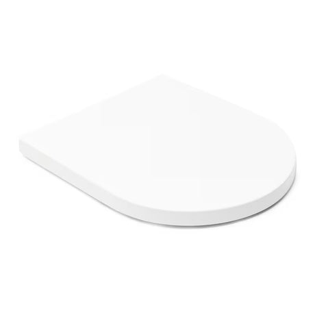 Bílé WC sedátko SAT Brevis se SoftClose a EasyLock pro snadné sejmutí a čištění.