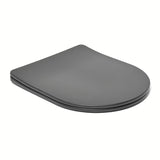 Černé WC sedátko SAT Brevis se SoftClose a EasyLock pro snadné sejmutí