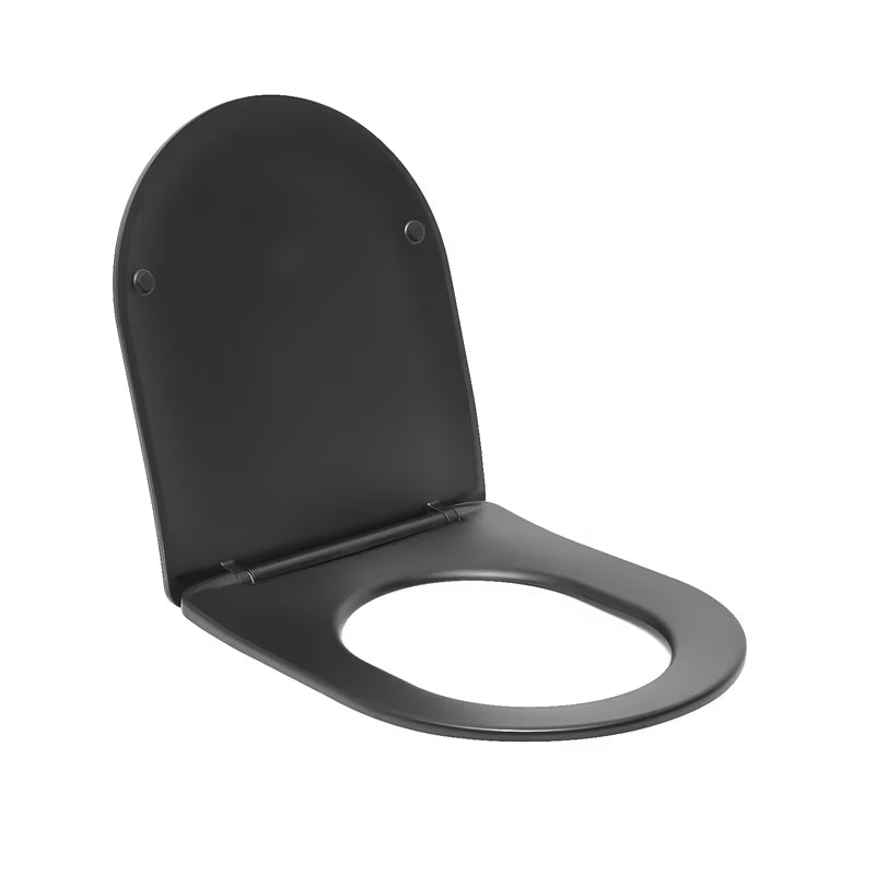 Černé WC sedátko SAT Brevis se SoftClose a EasyLock pro snadné sejmutí