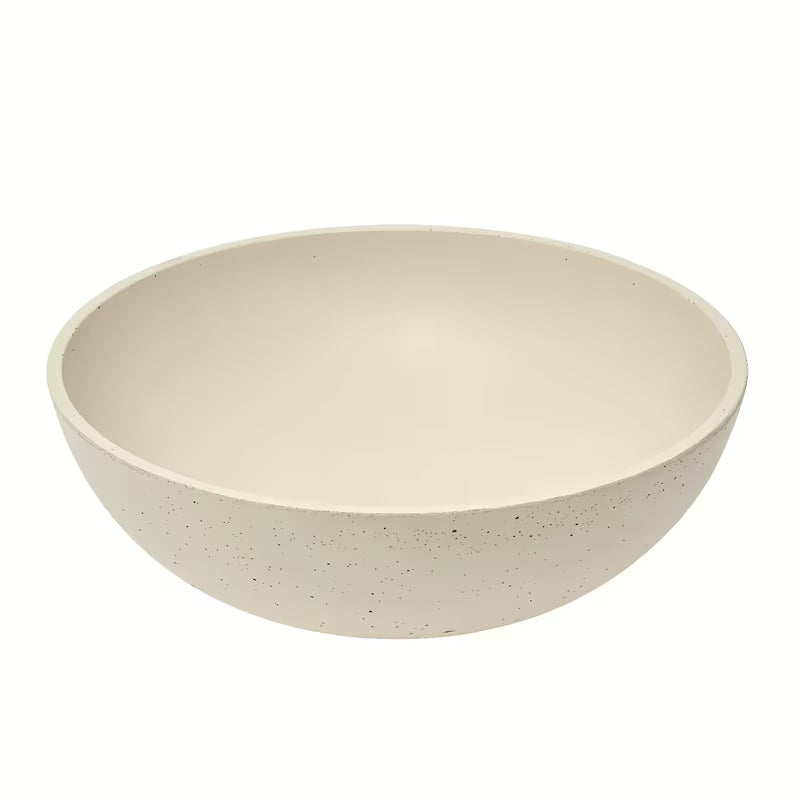 Peščeno betonsko umivalnik na ploščo SAT Cemento 42x42 cm s tankimi stenami