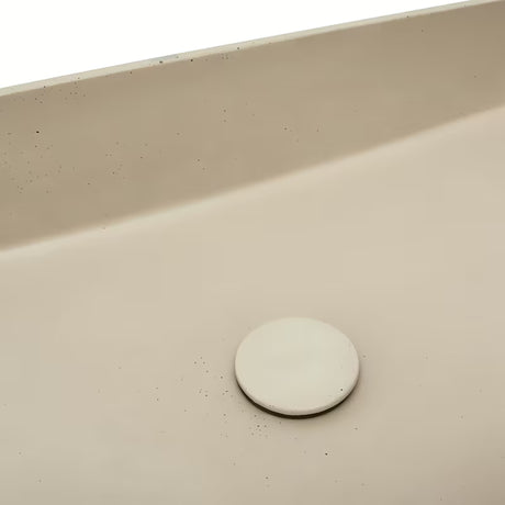 Pískové betonové umyvadlo na desku SAT Cemento 64x37 cm s tenkými stěnami
