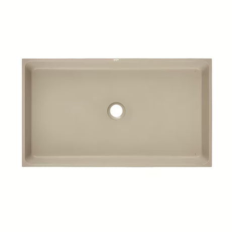 Pískové betonové umyvadlo na desku SAT Cemento 64x37 cm s tenkými stěnami
