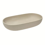 Pískové betonové umyvadlo SAT Cemento na desku 65x35 cm s tenkými stěnami