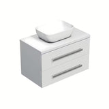 Chromová úchytka SAT Cube s minimalistickým designem pro koupelnový nábytek