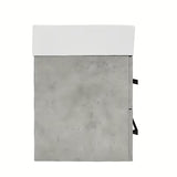 Závěsná koupelnová skříňka s keramickým umyvadlem SAT Cube Way v dekoru beton 60x46x53 cm