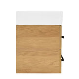 Závěsná koupelnová skříňka s keramickým umyvadlem SAT Cube Way 60x46 cm v dekoru dub hickory