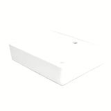 Bílé keramické závěsné umyvadlo SAT Cube Way 60x46 cm s odkládací plochou vlevo
