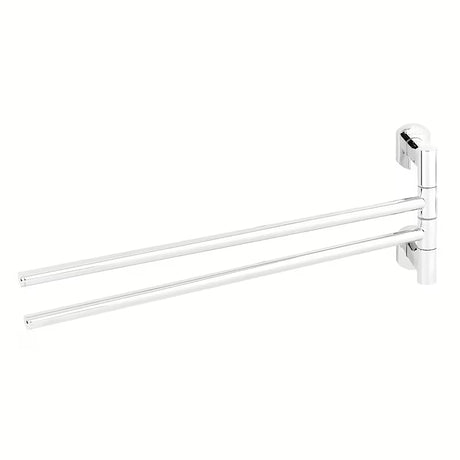 SAT Cube Way nástěnný držák ručníků a osušek se dvěma sklopnými rameny v provedení chrome.