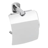 Chromový nástěnný držák toaletního papíru SAT Cube Way s oblým designem