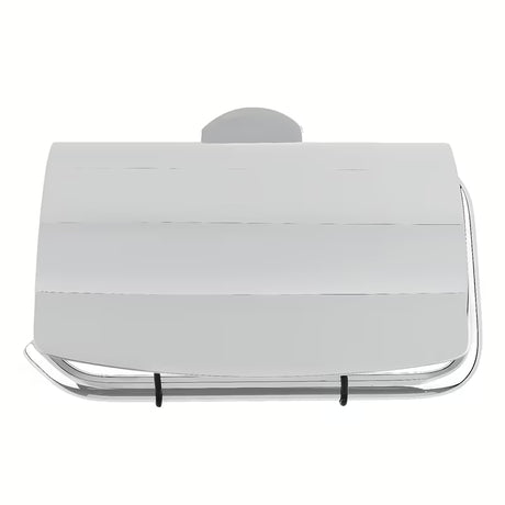 Chromový nástěnný držák toaletního papíru SAT Cube Way s oblým designem