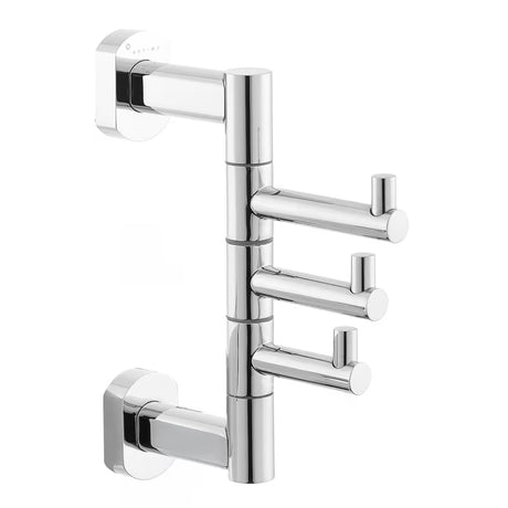 Multifunkční trojháček SAT Spirit/Cube Way v provedení chrome pro zavěšení ručníků a županů.