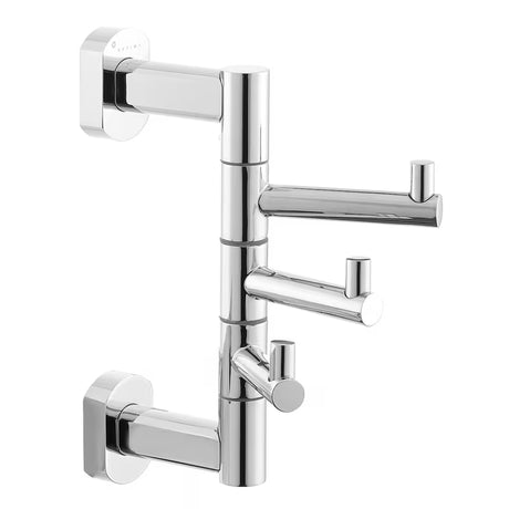 Multifunkční trojháček SAT Spirit/Cube Way v provedení chrome pro zavěšení ručníků a županů.