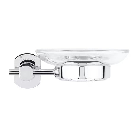 Nástěnná mýdlenka SAT Cube Way pro pevné mýdlo v provedení chrome