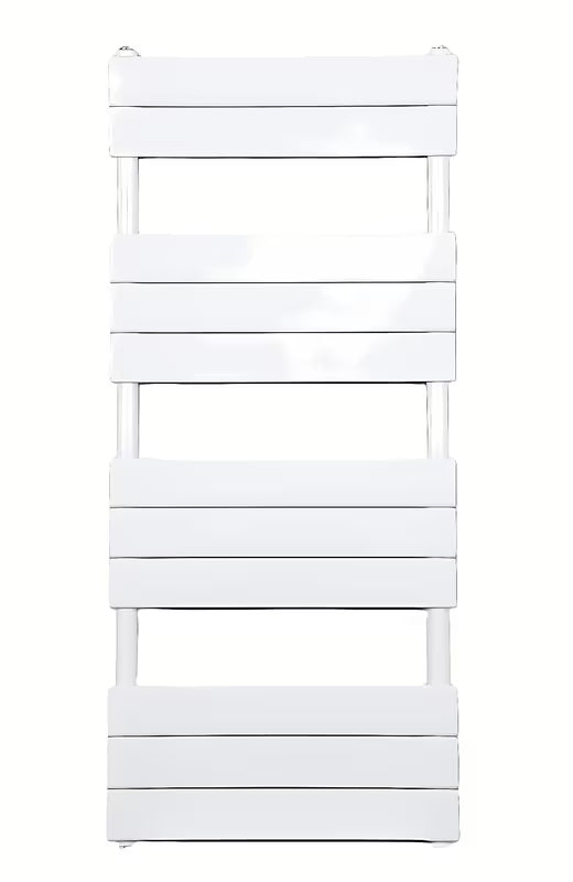 Bílý kombinovaný radiátor SAT D 50x113,4 cm s krajovým připojením