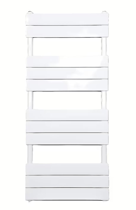 Bílý kombinovaný radiátor SAT D 50x113,4 cm s krajovým připojením