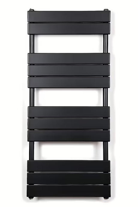 Kombinovaný radiátor SAT D 50x113,4 cm v černé matné barvě s krajovým připojením
