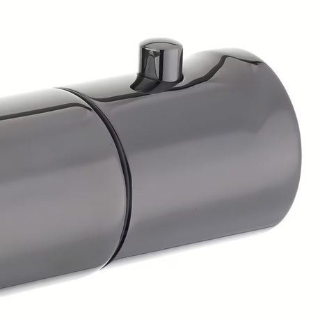 Termostatická nástěnná vanová baterie SAT Dark v matném provedení PVD gun metal bez sprchového setu.