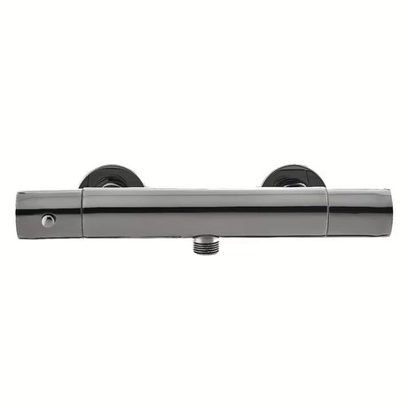 Termostatická nástěnná sprchová baterie SAT Dark v povrchové úpravě PVD gun metal bez sprchového setu.