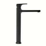 Vysoká umyvadlová baterie SAT Dark bez výpusti v matné černé barvě