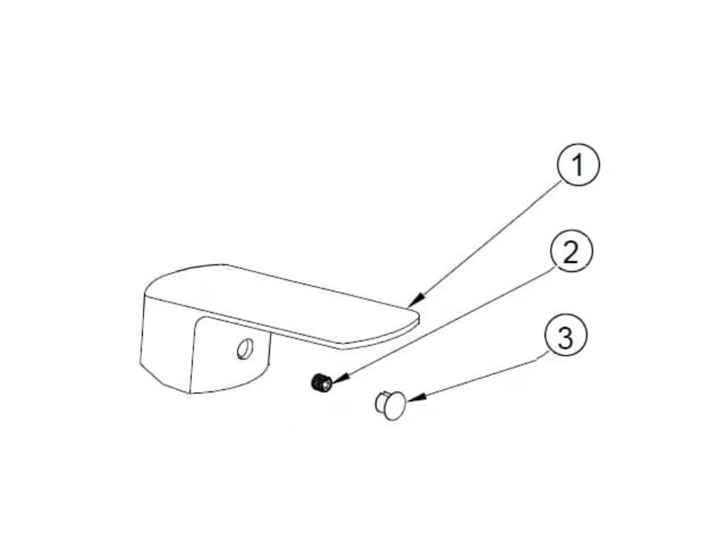 Náhradní páka SAT Feel pro vodovodní baterii v designu kolekce Feel