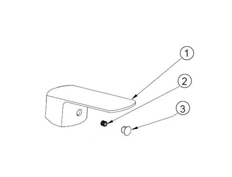 Náhradní páka SAT Feel pro vodovodní baterii v designu kolekce Feel