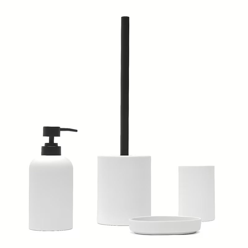 Bílá keramická WC štětka SAT Feel ve volně stojícím provedení