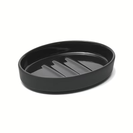 Keramická mýdlenka SAT Feel v matné černé barvě s minimalistickým designem