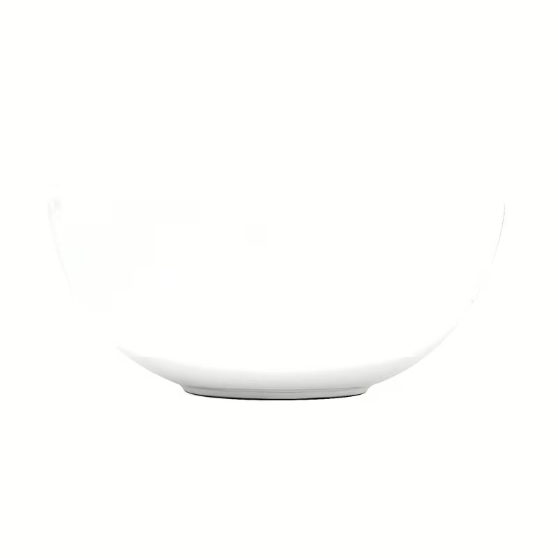 Keramické umyvadlo na desku SAT Feel 38x38 cm v lesklé bílé barvě se zvlněným okrajem.