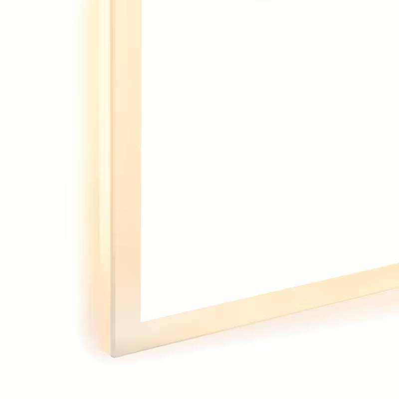 Bílé obdélníkové LED zrcadlo SAT Feel 60x100 cm se senzorem a volbou tří barev světla.