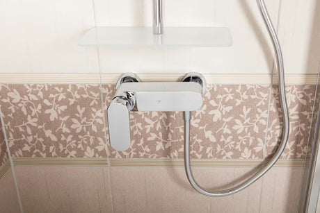 Chromová nástěnná páková sprchová baterie SAT Fusion bez sprchového setu