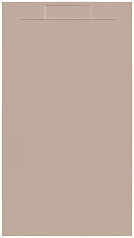 Obdélníková sprchová vanička SAT Fusion 120x80 cm z litého mramoru v barvě moka