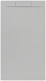 Obdélníková sprchová vanička SAT Fusion 140x80 cm z litého mramoru v šedé barvě gris perla.