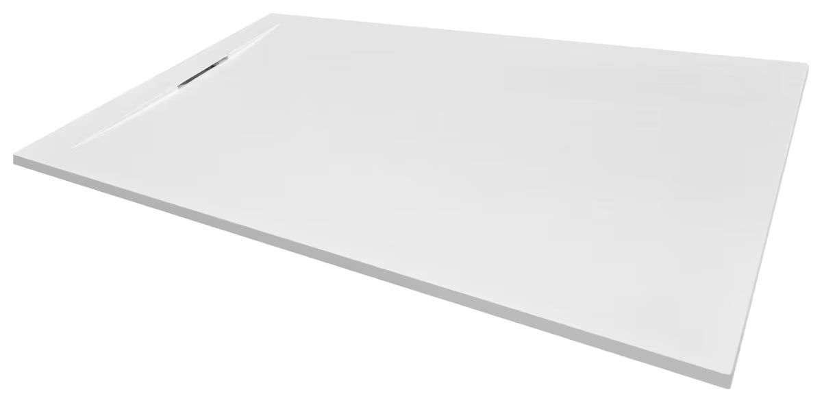 Obdélníková sprchová vanička SAT Fusion 140x90 cm z litého mramoru v barvě blanco