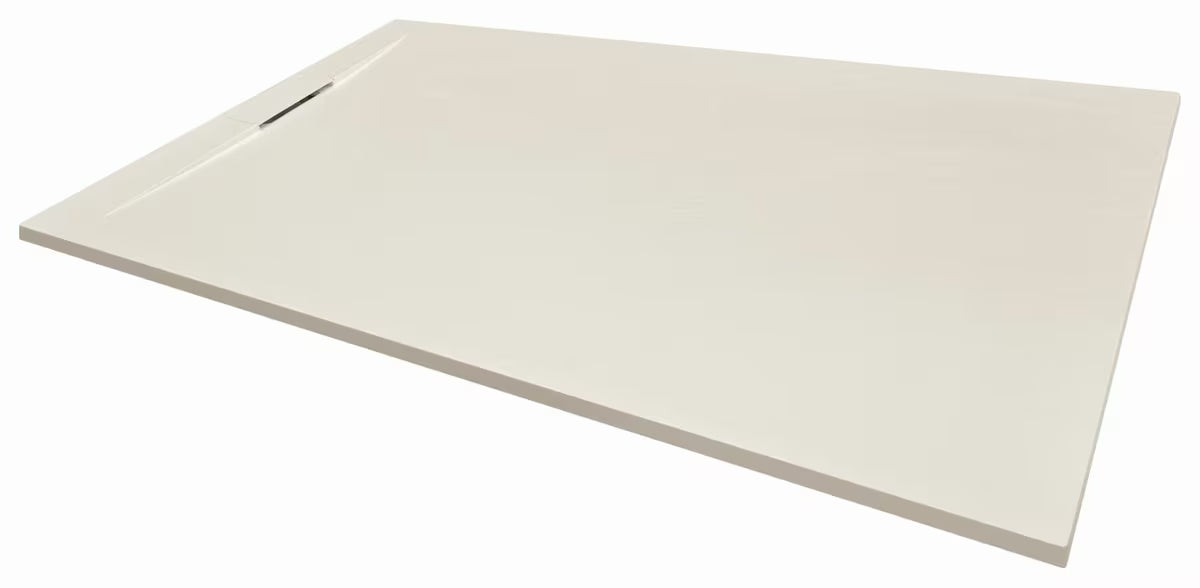 Obdélníková sprchová vanička SAT Fusion 160x80 cm z litého mramoru v barvě beige